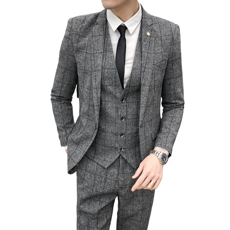 Costume Gris Façon Arthur Shelby