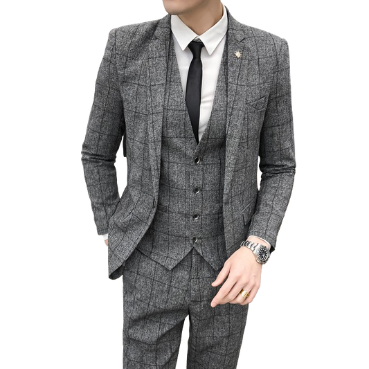 Costume Gris Façon Arthur