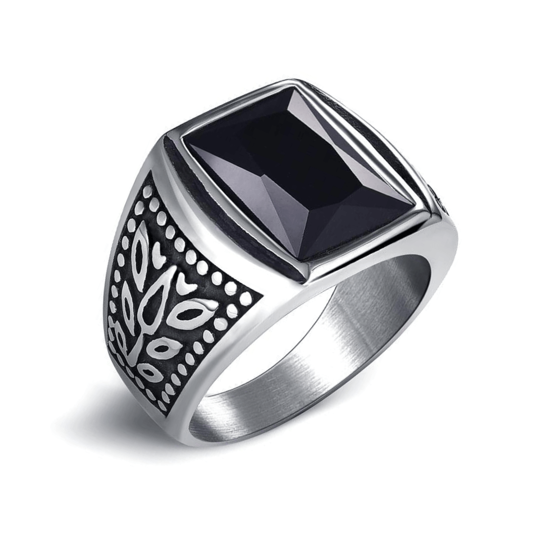 Bague Peaky Blinders Pierre Noir