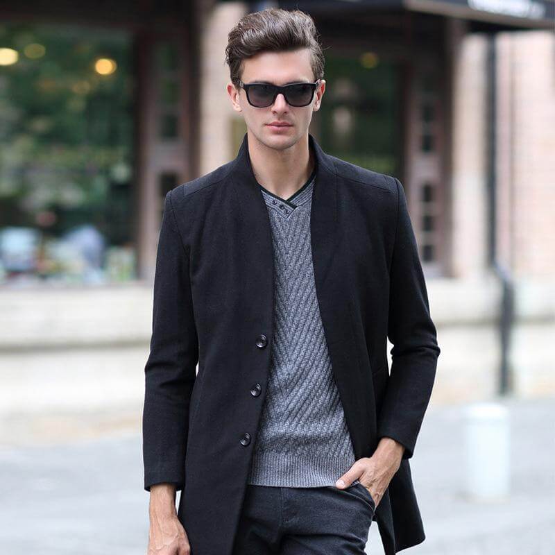 Manteau Long Noir