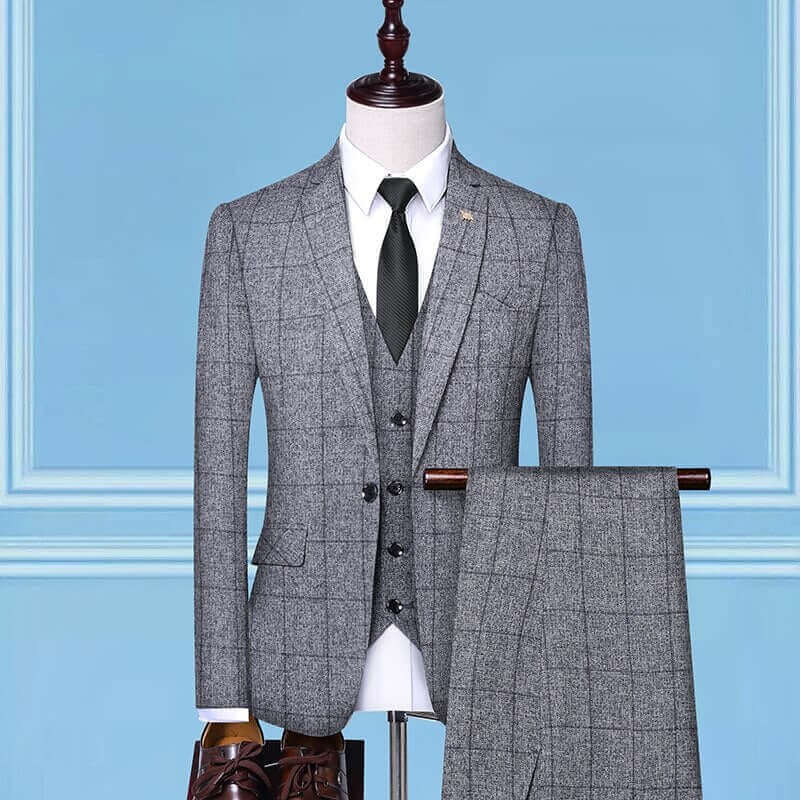 Costume Gris Façon Arthur Shelby