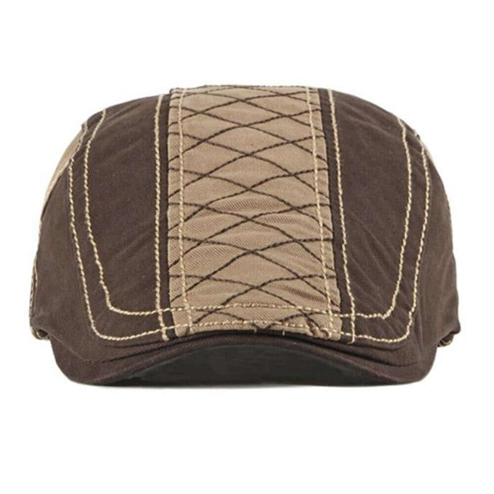 béret peaky blinders avec lame marron