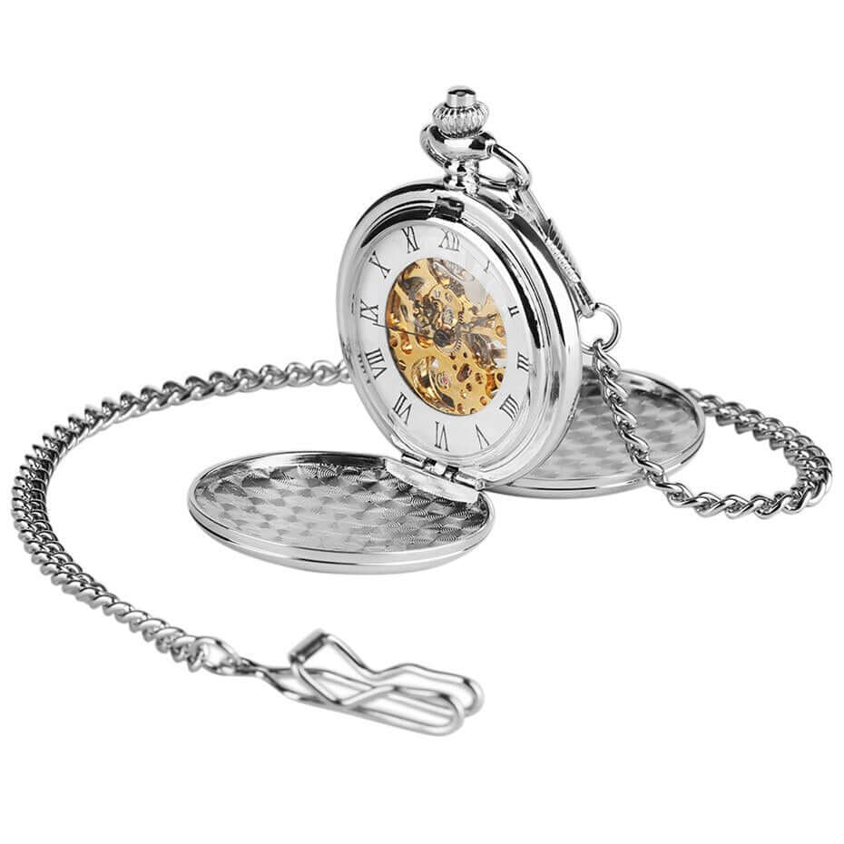 Montre à Gousset Peaky Blinders Argent chaine