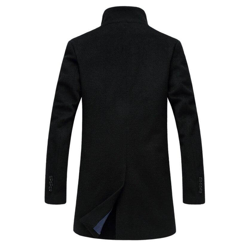 manteau noir peaky blinders de dos