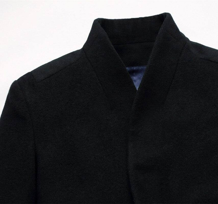 manteau noir peaky blinders col
