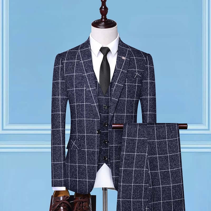 peaky blinders costume bleu rayure blanche