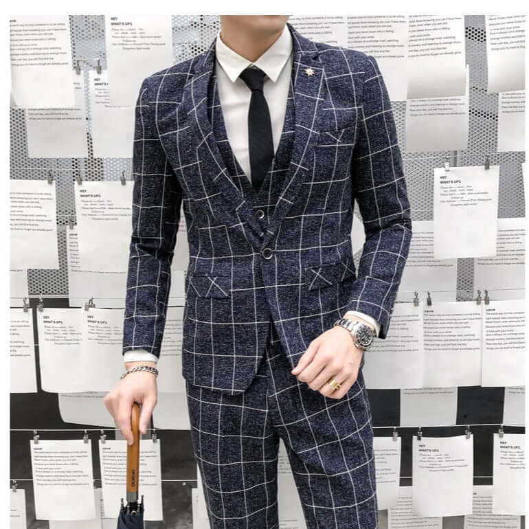 peaky blinders costume bleu rayure blanche chic