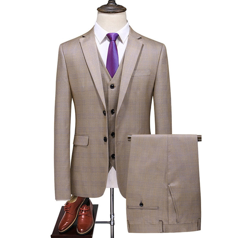 Costume Beige 3 Pièces Version Birmingham