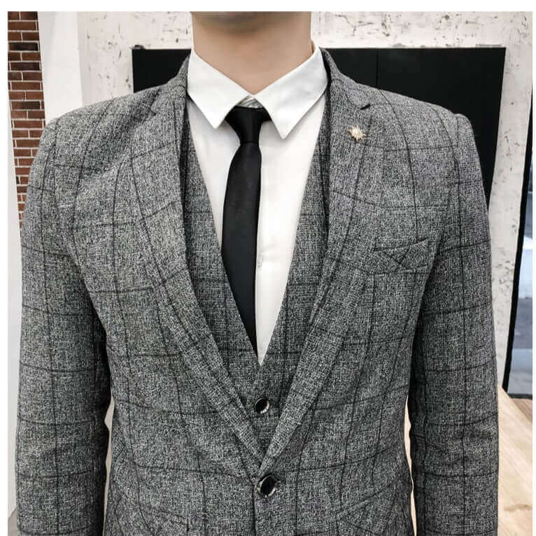 Costume Gris Façon Arthur Shelby