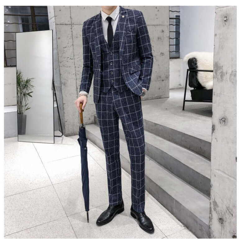 peaky blinders costume bleu rayure blanche bleu marine