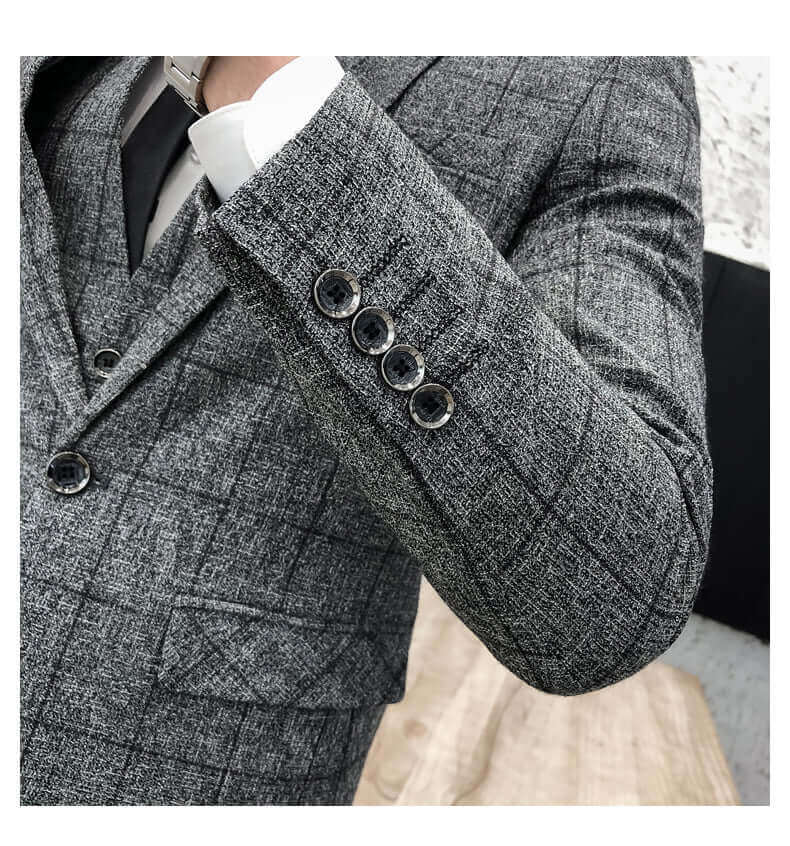 Costume Gris Façon Arthur Shelby