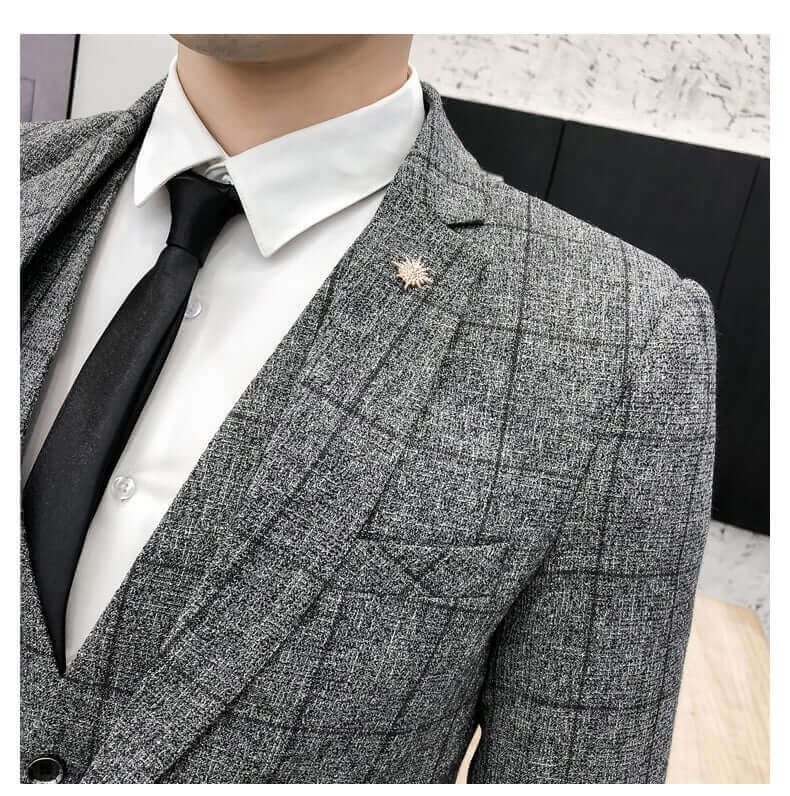 Costume Gris Façon Arthur Shelby