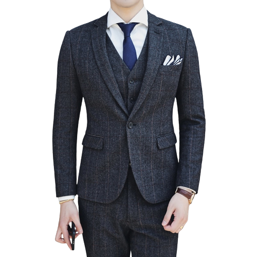 Costume Arthur Noir Tweed