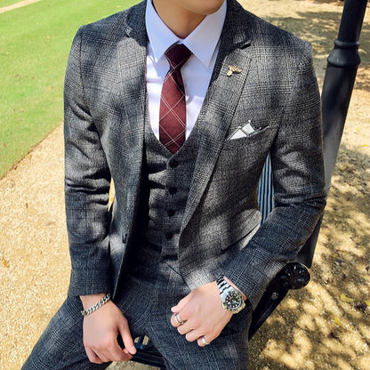 Costume Gris Carreau Peaky Blinders