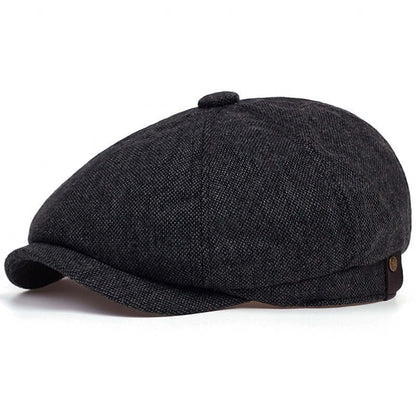 béret peaky blinders noir délavé