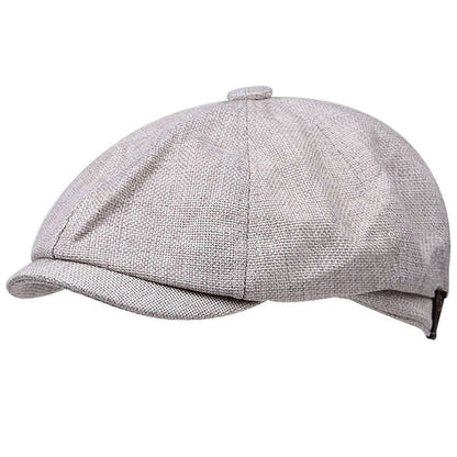 casquette style peaky blinders blanchâtre