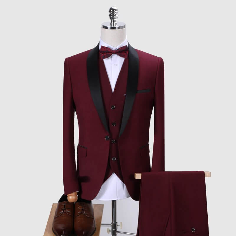 costume homme style peaky blinders rouge